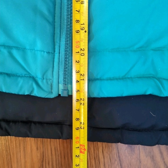 Vintage Y2K Aeropostale Down Puffer Vest Women Sz M Blue Full-Zip Preppy Pockets - Picture 14 of 16